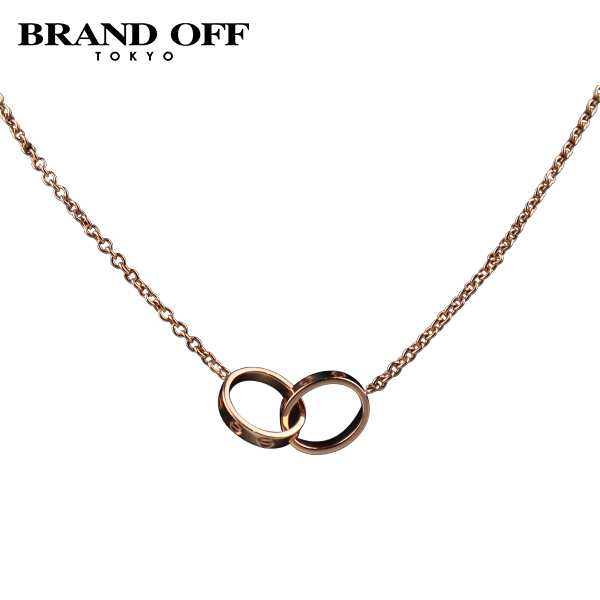 中古「95新」Cartier(卡地亚)LOVE双环项链750玫瑰金44cmB7212300