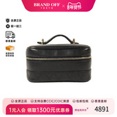 中古Chanel香奈儿女包B级9新Vanity化妆包牛皮手提包黑色正品 时尚