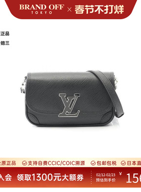 中古LV路易威登女包A级95新Bussy NM牛皮斜挎包黑色