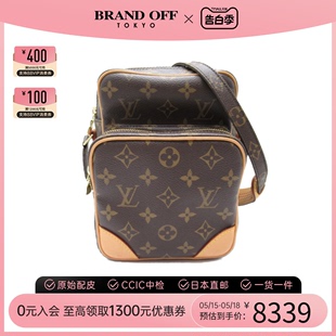 中古LV路易威登女包A级95新Amazon双层相机包老花斜挎包BRANDOFF