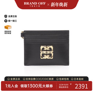 中古Givenchy纪梵希女S级99新card case卡包牛皮卡包黑色BRANDOFF