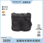 中古Prada普拉达男包B级9新shoulder bag斜挎包尼龙斜挎包黑色
