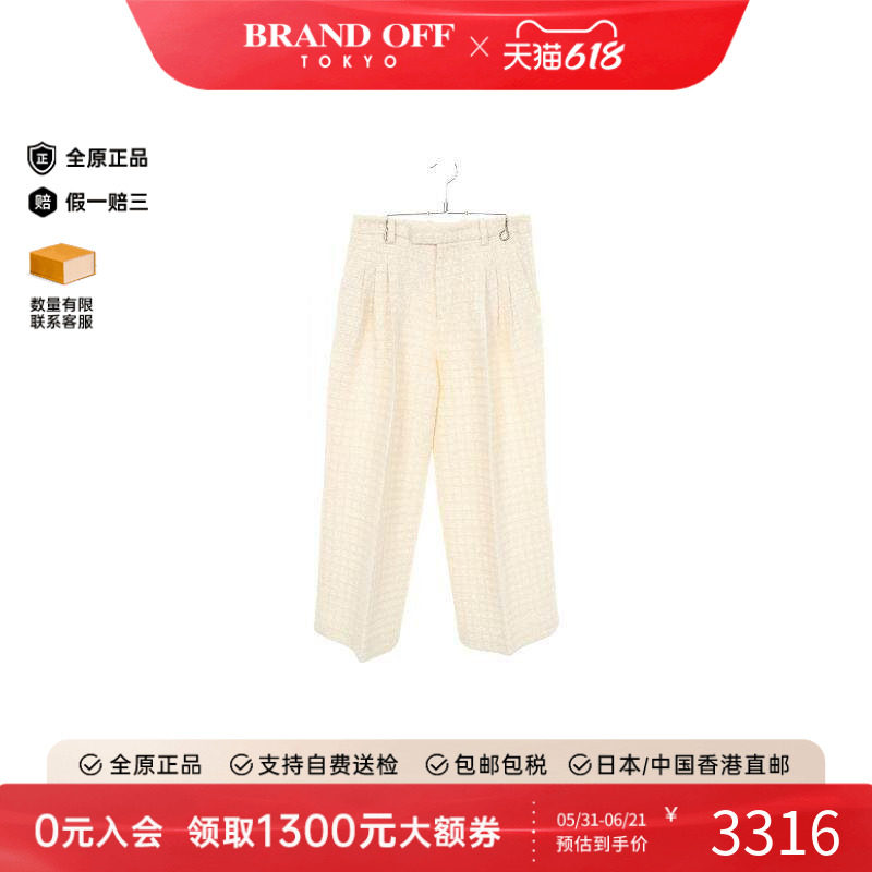 中古Gucci古驰女S级99新Pants裤子棉裤子浅褐色