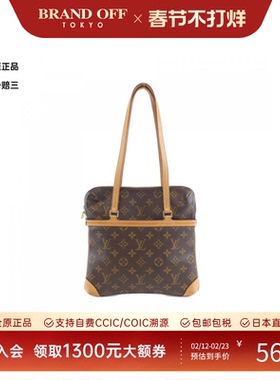 中古LV路易威登女包B级9新Cousin GM老花单肩包托特包BRANDOFF