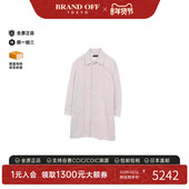 中古Balenciaga巴黎世家男B级9新coat风衣外套棉外套白色