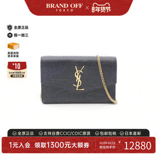 中古YSL圣罗兰女包S级99新chain walletWOC链条钱包牛皮斜挎包