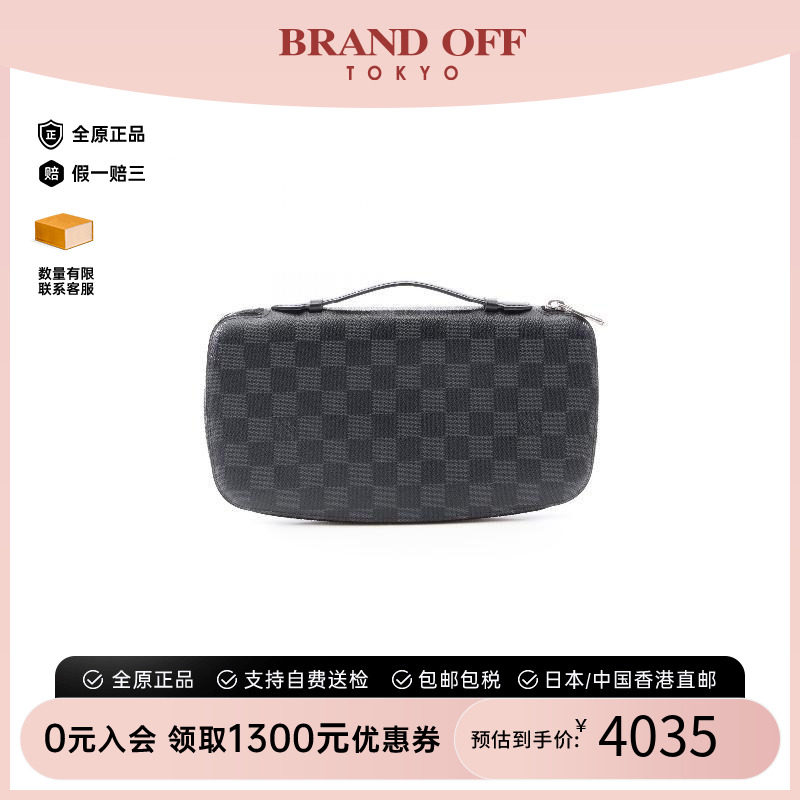 中古LV路易威登长钱包メンズ帆布图片