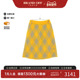 中古Burberry博柏利女S级99新skirt裙子羊毛裙子黄色