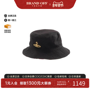 中古Vivienne Westwood薇薇安女A级95新bucket hat渔夫帽棉帽子