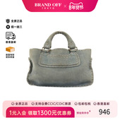 中古Celine赛琳女包C级85新Handbag手包翻毛皮 绒面革手提包
