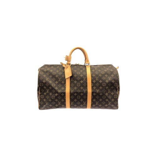中古LV路易威登女包A级95新 Keepall-波士顿老花手提包