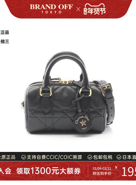中古Dior迪奥女包A级95新handbag手提包牛皮斜挎包黑色正品时尚
