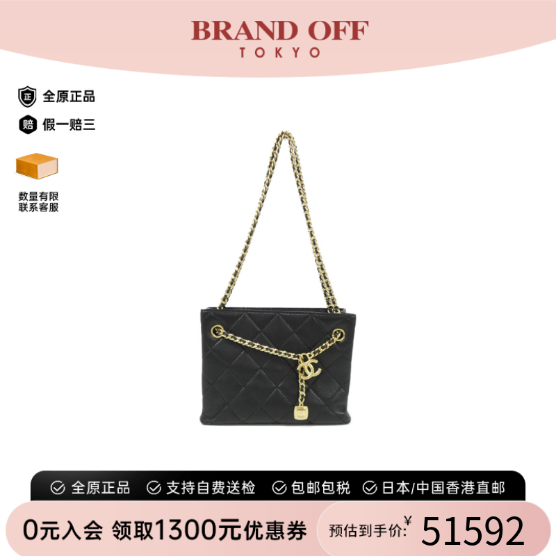 中古CHANEL香奈儿双C单肩女包