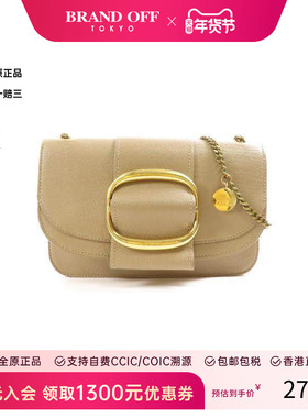 中古Chloe克洛伊女包A级95新Shoulder bag肩包牛皮斜挎包灰色HK