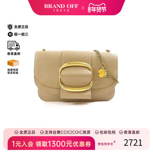 中古Chloe克洛伊女包A级95新Shoulder bag肩包牛皮斜挎包灰色HK