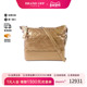 中古Chanel香奈儿女包B级9新Gabrielle流浪包牛皮斜挎包金色