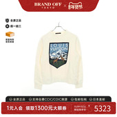 中古LV路易威登男A级95新sweat运动衫 棉上衣白色