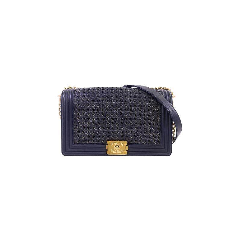 中古Chanel香奈儿女包A级95新Boy 28羊皮斜挎包蓝色,箱包皮具/热销女包/男包,通用款女包,淘宝优惠券,粉丝福利购,淘宝优惠卷