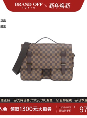 中古LV路易威登女包A级95新 Broadway棋盘格斜挎包