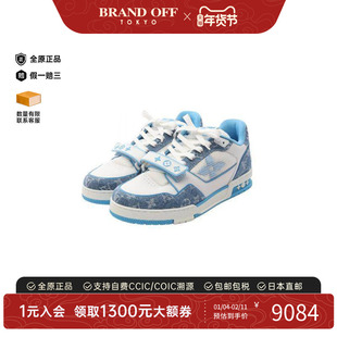 中古LV路易威登男S级99新sneakers运动鞋牛皮鞋白色高级BRANDOFF