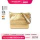中古Chanel香奈儿女包A级95新Gabrielle流浪包牛皮斜挎包金色