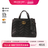 中古Gucci古驰女包B级9新Shoulder bag肩包牛皮斜挎包黑色