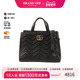 中古Gucci古驰女包B级9新Shoulder bag肩包牛皮斜挎包黑色