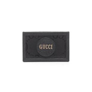 中古Gucci古驰男A级95新card case卡包帆布卡包黑色