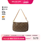中古LV路易威登女包B级9新Pochette Accessories麻将包手提包正品