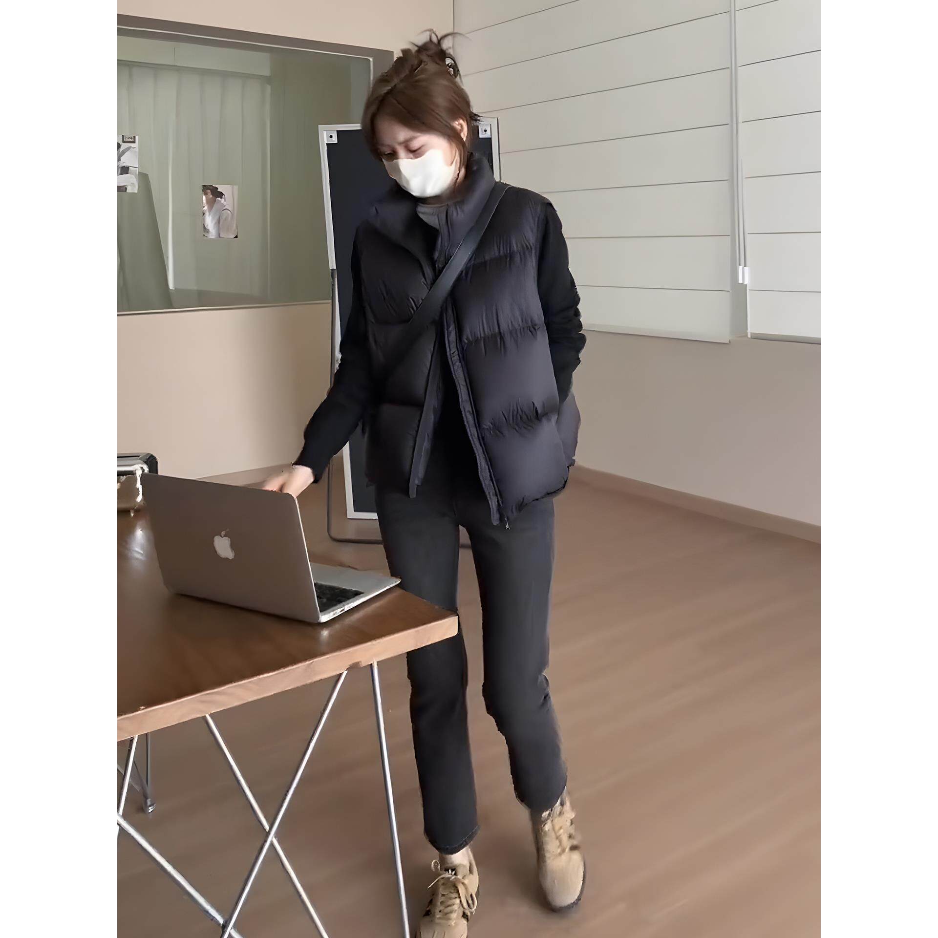 JOYIASS百搭时尚服马甲女秋冬季新款休闲上衣韩版宽松背心马夹外