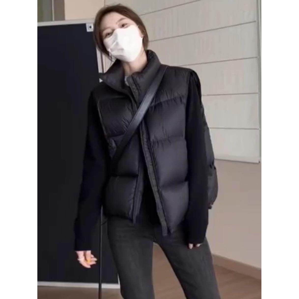 JOYIASS马甲女短款背心秋冬2025新款立领高级感小个子坎肩外穿马