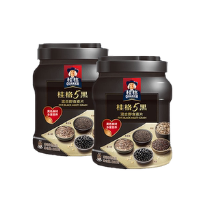 桂格五黑五白五红五润混合即食麦片860g罐装代餐饱腹冲饮早餐速食