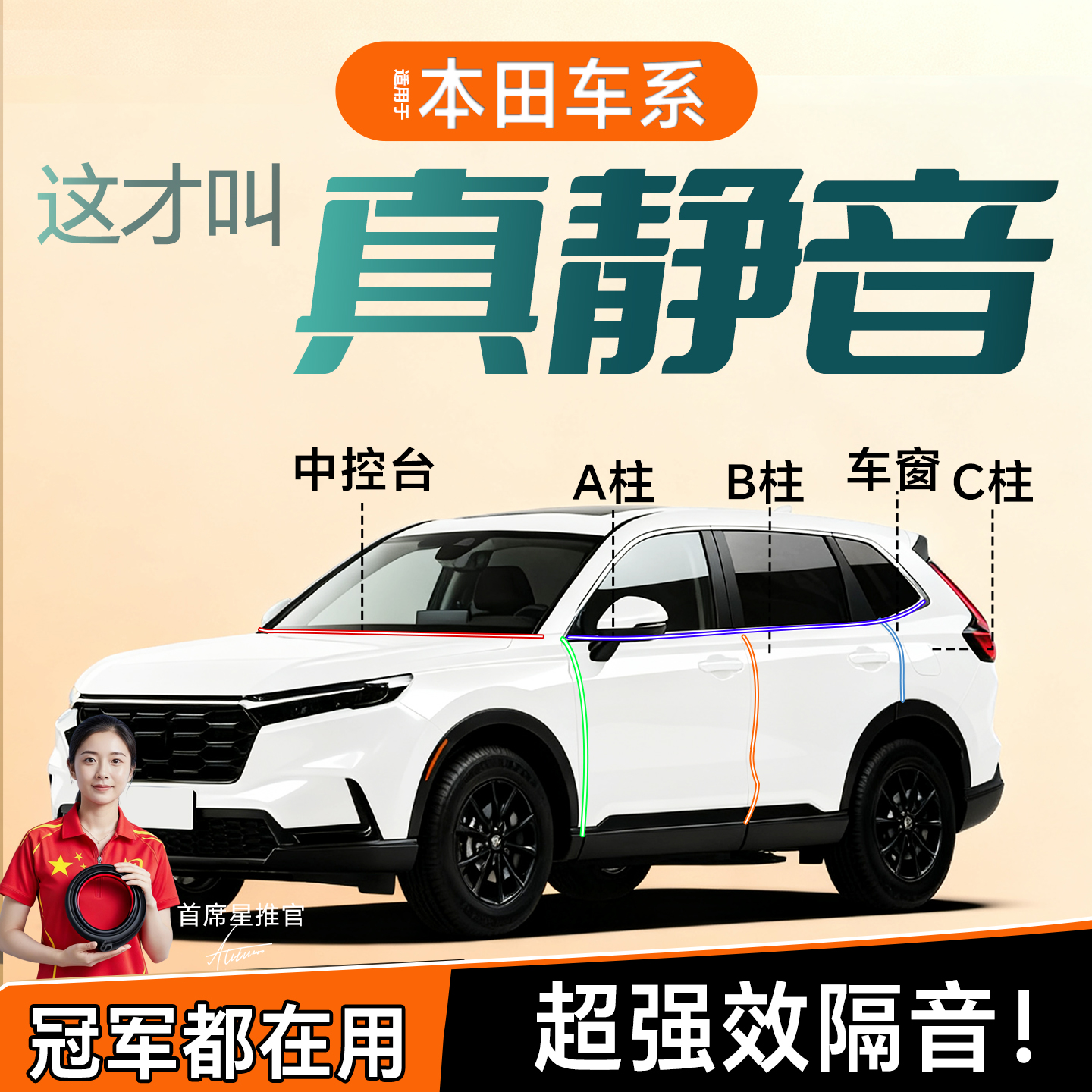 【本田车主快来看】隔音密封条