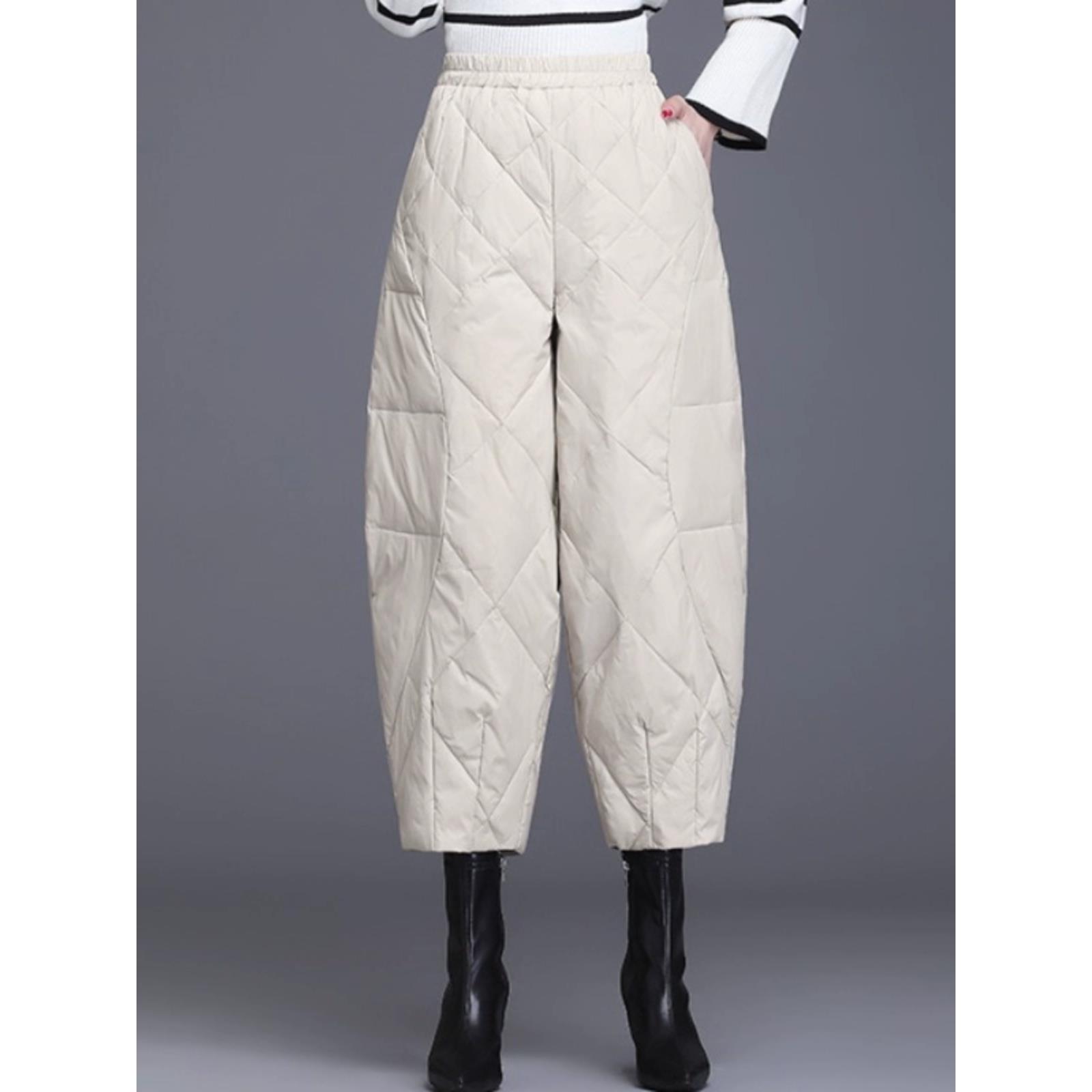 JOYIASS妈妈裤女冬季外穿东北零下40度防寒裤子加绒加厚高腰哈伦