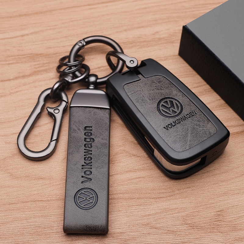 适用10/11/12/13/15/16/18款大众迈腾CC钥匙套插入式遥控皮包b6B7