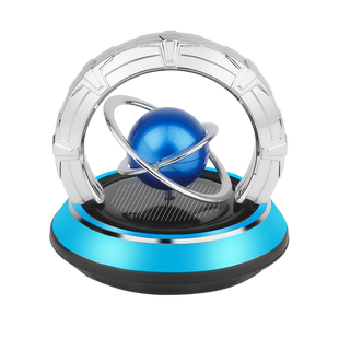 太阳能车载摆件旋转2023网红装饰品中控台黑科技银河系汽车香薰