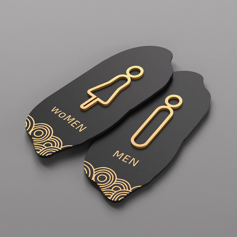 洗手间标识牌定制亚克力提示牌