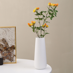创意花瓶陶瓷客厅摆件干花陶瓷花插装饰品家居电视柜水培花器白色