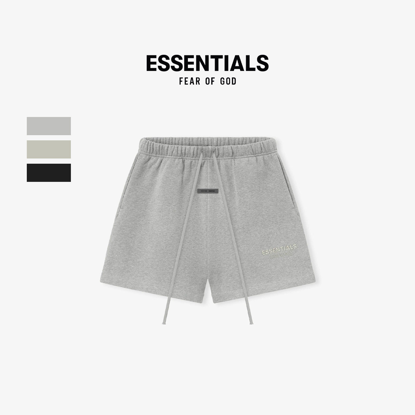 Fear of God Essentials 26SS Drop2 LOGO烫标印花抽绳休闲裤短裤