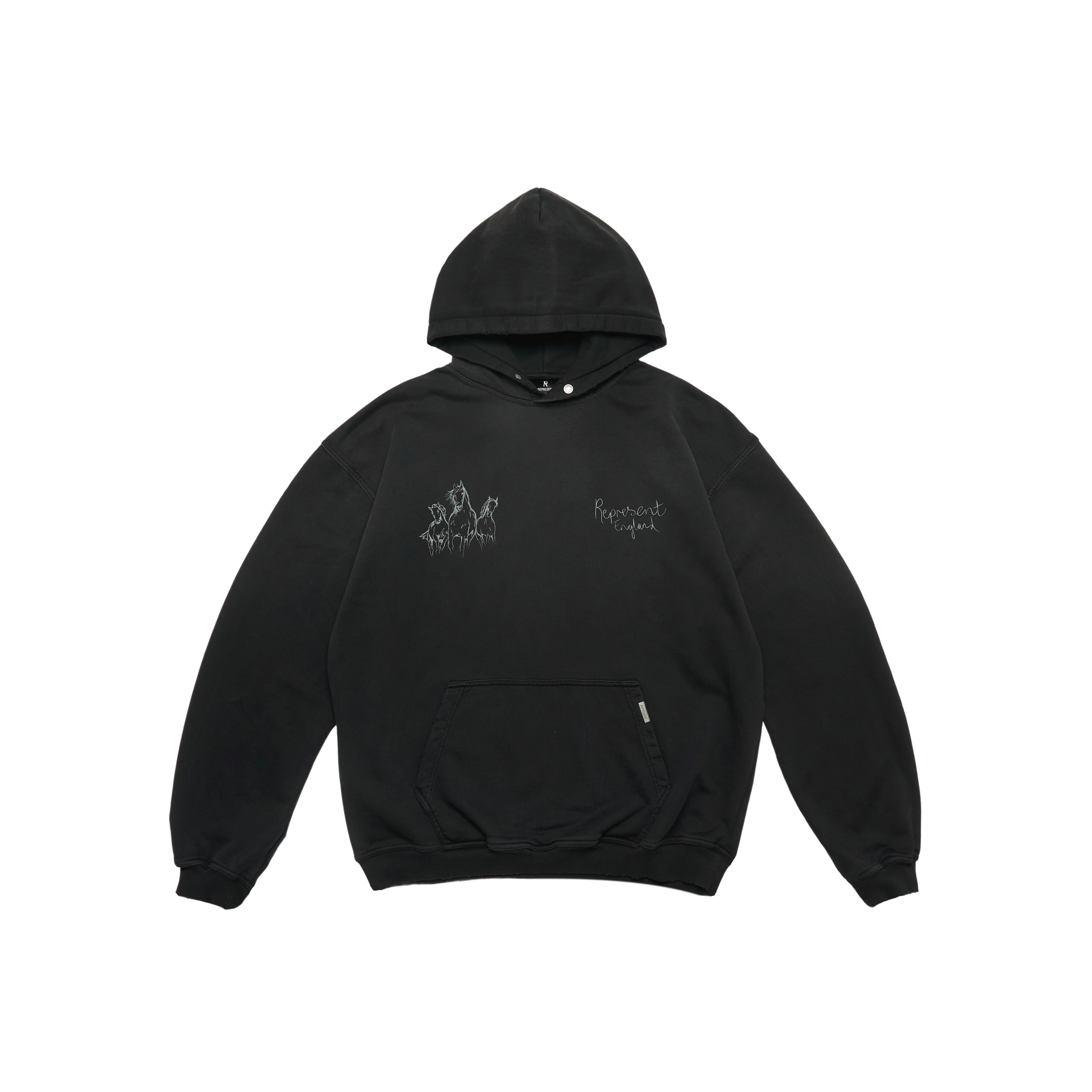 REPRESENT25FW水洗连帽卫衣