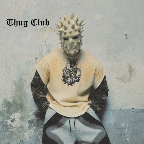 THUGCLUB假两件迷彩纯棉长袖T恤