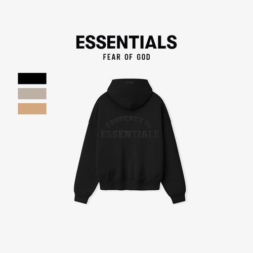 FOGEssentials弧形logo连帽卫衣