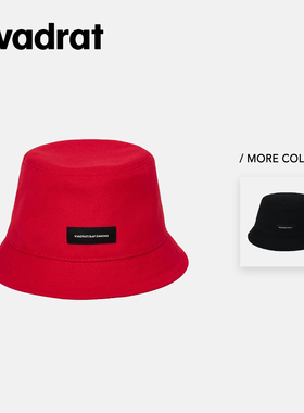 KVADRAT/RAF SIMONS 儿童款时尚轻盈棉质百搭logo标渔夫帽水桶帽