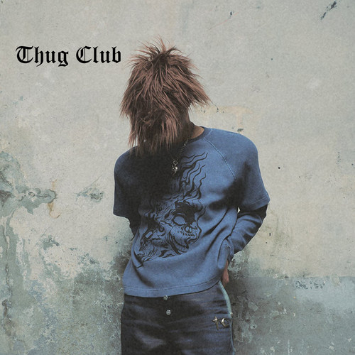 THUGCLUB骷髅印花华夫格长袖T恤