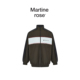 MARTINE 运动立领夹克外套 复古撞色拼接分层式 ROSE 25FW