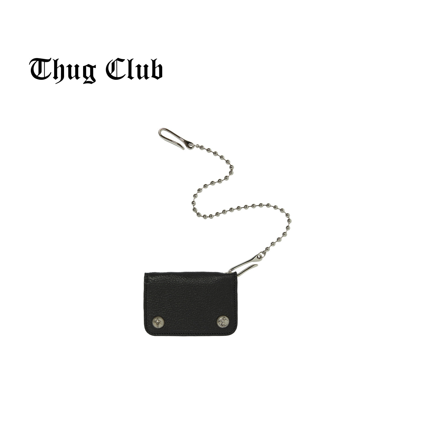 【潮流街头】THUG CLUB 韩国先锋品牌 26SS 山羊皮球链皮革卡包