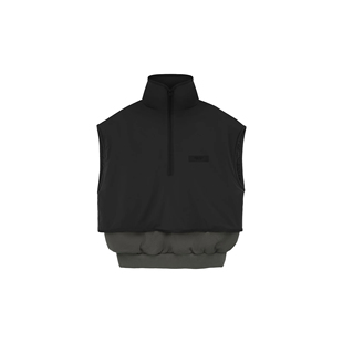 双色拼接套头半拉链无袖 God 24新品 卫衣马甲 Essentials Fear