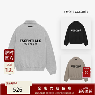 后背撞色大LOGO烫标长袖 FOG HOLIDAY 24FALL POLO卫衣 Essentials