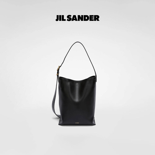 JILSANDER扭结肩带牛皮托特包