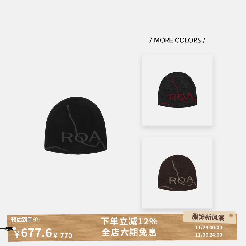 ROAAPPAREL25FWLOGO标针织帽
